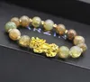 Natural Stone Agate Grânulos Pulseira Pulseira Chinesa Pixiu Lucky Brave Tropas Encantos Feng Shui Jóias Para As Mulheres Atacado