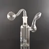 5.5 inç Mini Karikatür Cam Yağ Burner Bong 14mm Kadın Geri Dab Petrol Rig Cam Ashcatcher Nargile ile Cam Yağ Burner Borular