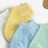 5er-Pack solide atmungsaktive Socken für Kleinkinder und Mädchen, Babyschuhe 210528