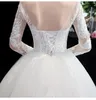 Abito da sposa leggero francese 2022 Nuova sposa una spalla semplice e sottile gonna a maniche lunghe a maniche lunghe