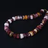 36-40pcs/strand Mookaite Jaspers Faceted Rondelle Spacer Loose Beads,Natural Gems Stone Cut Nugget Pendant Beads Jewelry Making