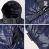 Tiger Force Jaqueta de Inverno dos Homens Rússia Quente Windproof Moda Homens Casaco de Alta Qualidade Zipper Inverno Parka Casaco 70793 211216