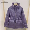 Lagabogy Manteau D'hiver Femmes 90% Duvet De Canard Blanc Parka Femme Léger Chauve-Souris À Manches Longues Puffer Veste Lâche Chaud Outwear 211028