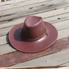 Chapeau de Cowboy occidental en cuir Pu pour hommes, casquette de chevalier de voyage en plein air, printemps et été, Q0805291Q