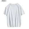 Summer New 100% Cotton Soft Mens T Shirts Casual Short Sleeve O-Neck Regular Fit Black White Yellow Basic Tops Tees M-4XL 210324