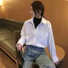 Women's Shirt Long Sleeve Spring Summer Casual Loose White Shirts Female Streetwear Blouse Tops Oversize 210514