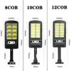 Cob Solar Reflights Lights Pilot Control Pir Motion Czujnik Lampa Słoneczna Lampa uliczna na zewnątrz Wodoodporny światło ogrodowe Light8570236