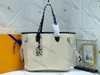 M45856 M58525 Mulheres Mulheres OntheGo Mm Saco de Compras Trançado Couro de Couro Caçoso no Coração Leopard-Print Bolsa de Luxo Bolsa Bolsa De Bolsa De Bolsa Crossbody Embreagem