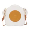 イブニングバッグトーストパン揚げ卵小さなバッグ2021ファッション女性ワイルドユニークなニッチショルダーメッセンジャークロスボディ287S