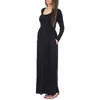 Robe de maternité à manches longues pour femmes enceintes vêtements robe grossesse Vestidos Gravidas robe vêtements Q0713