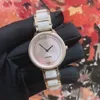 Kvinnor minimalistiska geometriska keramiska klockor safir rostfritt stål kvarts armbandsur damer mor till pärla skal klocka 32mm