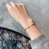 Pulsera de tamaño ajustable con forma de bambú para mujer, joyería coreana de lujo a la moda, pulsera inusual para chica retro