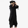 Heren Trench Coats 2021 Fashion Original Long Cardigan Wind Breaker Mantel losse linnen gewaad persoonlijkheid knappe capuchon