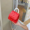 Summer children's handbag small square bags PU soft cross-body bag with single shoulder magnetic bucklet purse