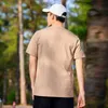 Pioneer Camp Casual T-shirt Män 100% bomullsfjädertryck O-Neck Vit Khaki Streetwear Mäns Topp Tees Atk01105209h G1229