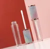 100 pièces vide Transparent brillant à lèvres Tubes en plastique baume à lèvres Tube rouge à lèvres Mini échantillon cosmétique conteneur avec bouchon en argent