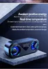 FM Radio Altavoces Bluetooth-совместимые динамики Светодиод Caixa de SOM Amplificada Будильник Alto-Falantes Subwoofer Главная Театр