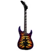 Япония Джордж Линч Tiger Stripe Sunburst Purple Red Yellow Electric Guitar Ebony Gencoard Dot Inlay Floyd Rose Tremolo Bridge3655814