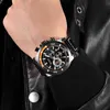 Curren Watch Homens Moda Esportes Quartz Relógios Homens Cronógrafo À Prova D 'Água Relógio De Couro Masculino Relógio De Quartzo Relogio Masculino 210517