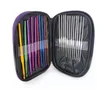 Outil de couture 100set pratique 22 pièce/ensemble multi-aiguilles en acier inoxydable crochets ensemble outils d'aiguille à tricoter avec étui Kit d'artisanat de fil SN2109