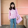 Çocuklar rahat kazak ve sweatpants wyn çocuk moda üstleri sonbahar bahar şık yürümeye başlayan çocuk kız giyim 210619