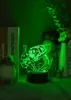 Smart Itadori Yuji Night Light Projector Anime LED 3D Illulsion Nightlight Desk Lamp Jujutsu Kaisen fans tonåring presentrum Dekora6747657