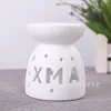 Burner kadzidła Delikatne ceramiczne lampy zapachowe Moda wydrążona Out Aroma Piec świeca Nafciany Piec w domu T9i001732