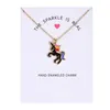 Ketting voor meisjes kinderen kinderen email cartoon paarden sieraden accessoires vrouwen dieren ketting hanger feest