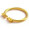 Bangle Dragon's Head Bracciale drago in acciaio inossidabile Gioielli neri Moda uomo vichingo Polsino da polso da donna