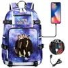 Mochila Supernatural Mulheres Homens Multifunções Multifunções Impermeáveis ​​USB Carregando Escola de Laptop Escola Sacos para Meninos Meninas