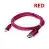 Micro USB Cables Metal Fast Data Charging Nylon Sync Mobile Phone Android Charger Cable For Samsung Sony HTC LG Android Type C Braided Wire 1M