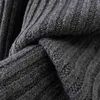 Kvinna Long Puff Sleeve Pollover Sweater Kvinnor Kläder Krossal Grå Mjuk Höst Vinter Vintage Stickad Outfit 210427