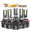 TXVSO8 G3 Auto-LED-Scheinwerfer H1/H4/H7/H8/H9/H11/9005/9006/9012 10000 Lumen Fernlicht 6000 K Weiß, superhell, 2 Stück