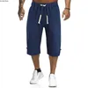 Harem Strand Baumwolle Leinen Hosen Herren Casual Elastische Taille Breite Bein Baggy Kordelzug Tasche Hose Lose Für Urlaub 210715