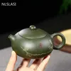 Yixing Tea Pot Purple Clay Xishi Tekanna Berömd Handgjorda Original Mine Green Mud Kettle Kinesisk Teaware 240ml 210621