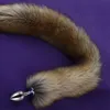 78cm Super Long Fox Tail Anal Plug Faux Fur Tail Metal Butt Plug Cosplay Role Adult Novelty Anal Beads Sex Toys For Man Women S0822584779