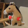 Sculpture de sable douce et amusante, jouets en peluche de cheval, animaux en peluche, poupées, coussin de couchage, oreillers, cadeaux d'anniversaire