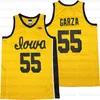 Custom Iowa Hawkeyes College Basketball #55 Garza #10 Joe Wieskamp #20 Kris Murray #23 Josh Oele Jerseys