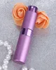 Portable 8ml rotary spray bottle anodized aluminum perfume bottles glass empty makeup perfumes stube GWE10618