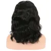 Pelucas brasileñas del frente del cordón de Bob del corto de la onda natural 130% Peluca pre arrancada del cabello humano para las mujeres