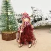 Natal decoração de madeira menina chapéu cachecol ski borla ornamento pingente decoração de família meninas criança xmas presente llb12513