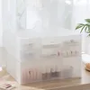 Creative Home Opbergdoos Plastic Organisatie Kabinet Transparant Frosted Lade Cosmetica Sundries Desktop Opslag Bakken 8 stijlen