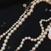 L-C30 Luxury Designer Necklaces Long Pearl Necklace for women High Quality top gifts232u