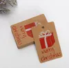 Boże Narodzenie tag zestaw pakowy papier świąteczny dekoracji tagi xmas drzewo starsza karta party 3000 sztuk / partia SN2920