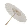 100 stks handgemaakte diameter 60cm effen witte kleur Chinese kleine oliepapier paraplu parasols bruiloft decoratie