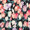 2021 Lato Jesień Z Krótkim Rękawem V Dekolt Multicolor Sukienka Francuski Styl Floral Tulipan Drukuj Talia Opaste Długość Kolana Dresses G127056