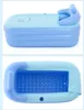Badkarplatser Vuxen Spa PVC Folding Portable Bathtub för vuxna Uppblåsbar badkar i storlek 160cm84cm64cm med elektrisk pump8580191