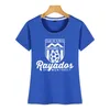 Kvinnors T-shirt Toppar T-shirt Kvinnor Rayados de Monterrey Mexiko Retro 86 Futbol Sexig Harajuku Kort Kvinna