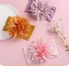 Europa Mode Infant Baby Nylon Stirnband Blume Kinder Elastische Haarband Kinder Weiche Kopfbedeckung Haarbänder 14 Farben