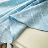 Plaid Cotton Linen Round Hotel Dining Tablecloth Wedding Restaurant Banquet Decoration Kitchen Cafe Bar Cover Cloth Thick Soft